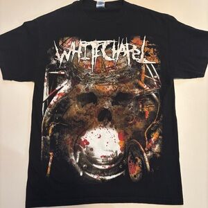 Vintage /2000s Whitechapel metal band shirt bloody skull